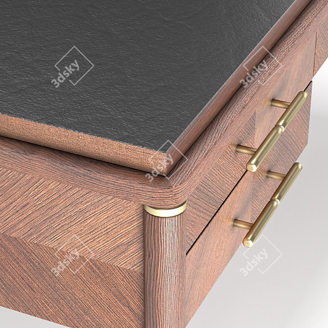 Pattern Desk: Elegant and Functional 3D model image 3