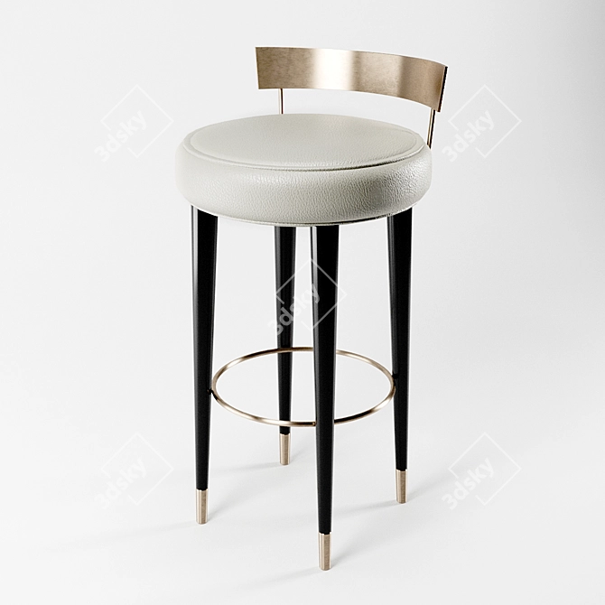 Cazarina San Tropez Bar Stool 3D model image 1