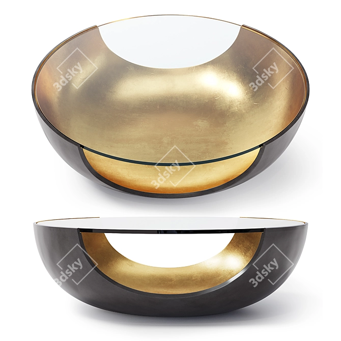 Soleil Modern Cocktail Table: Luxurious Design 3D model image 2