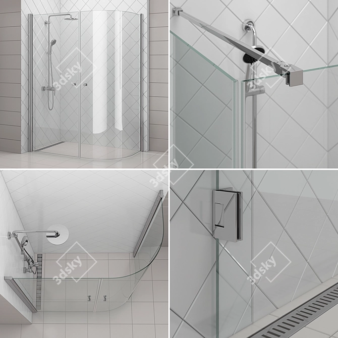 Svedbergs Set 84 - Complete Shower Collection 3D model image 4