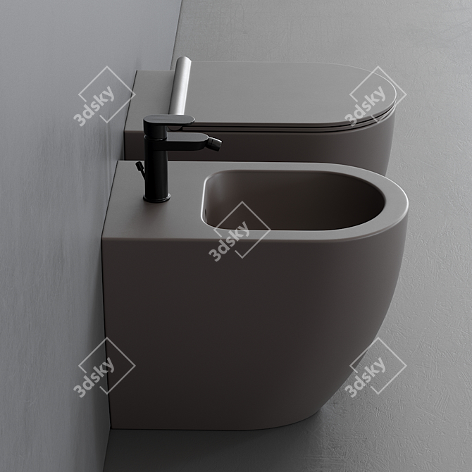 Alice Form WC: Sleek Ceramic Toilet 3D model image 3