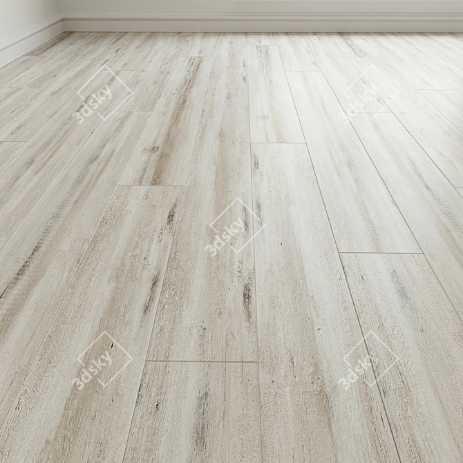Natural Wood Laminate Parquet 3D model image 1