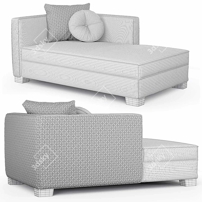 Tiberio Quilt Sofa: Stylish Comfort by Frigerio Salotti 3D model image 2
