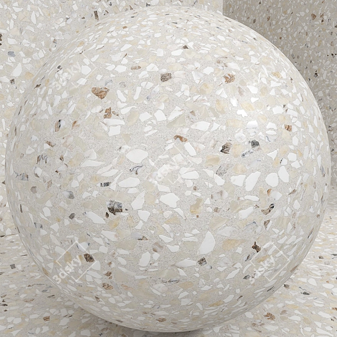 Seamless Stone Terrazzo Quartzite Set 3D model image 5