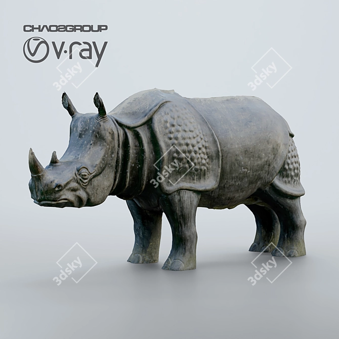 Rhino_kerkadan 2016: Detailed 3D Model 3D model image 3