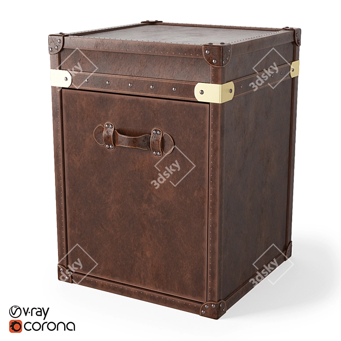 Luxury Restoration Hardware Trunk 3D model image 1