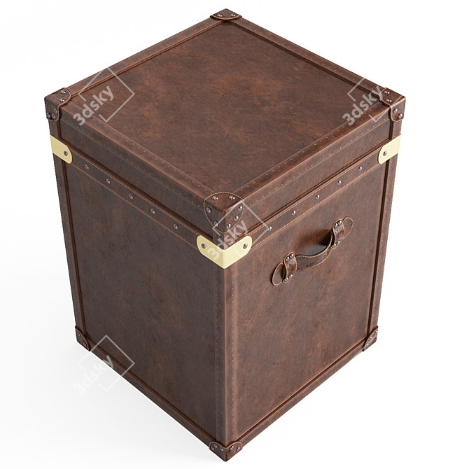 Luxury Restoration Hardware Trunk 3D model image 2