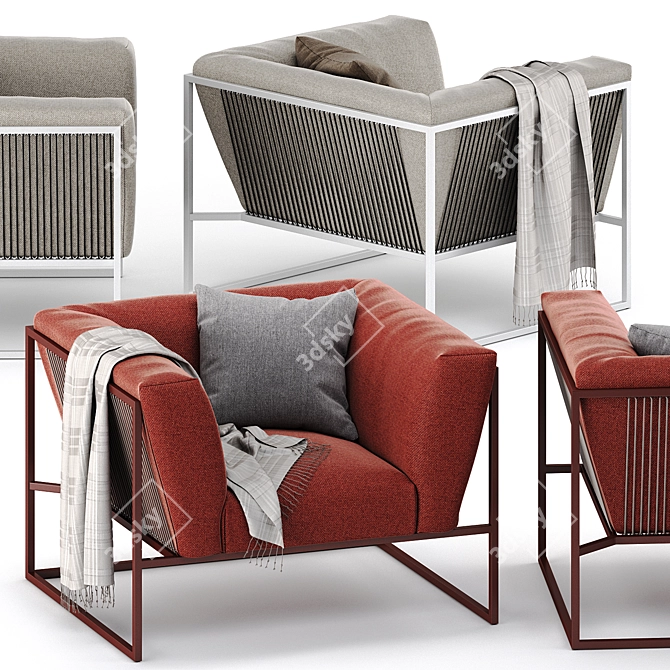 Arpa Armchair: Sleek, Stylish, Comfortable 3D model image 1