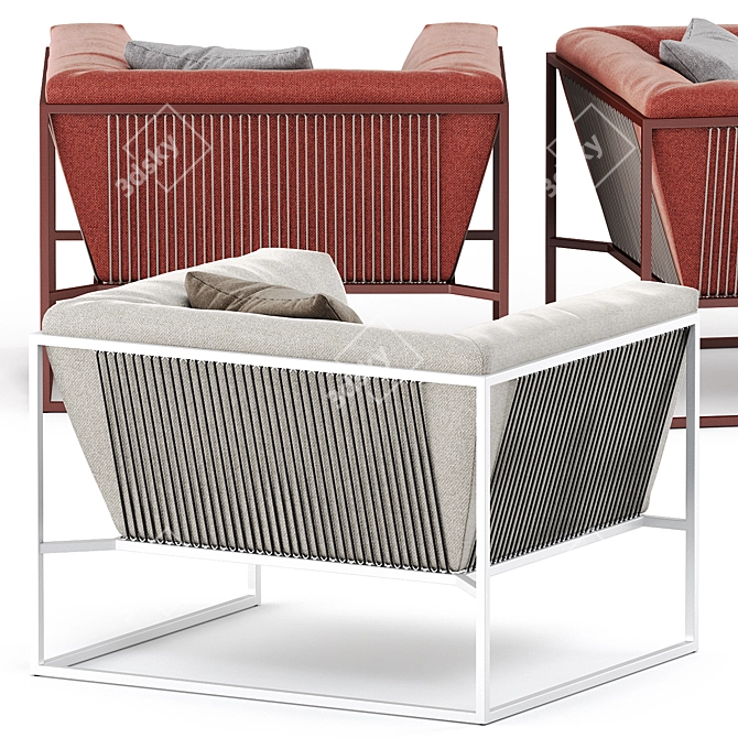 Arpa Armchair: Sleek, Stylish, Comfortable 3D model image 8