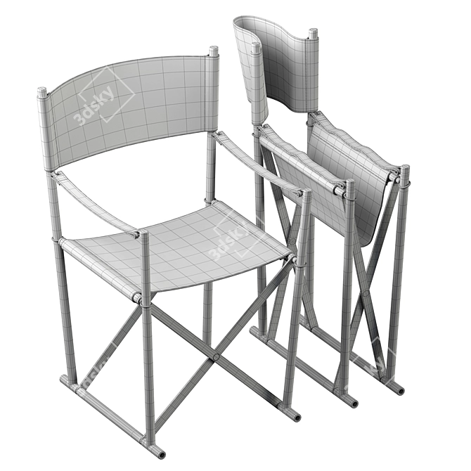 Revamped Regista Chair: Ashwood, Leather, Aluminium 3D model image 5