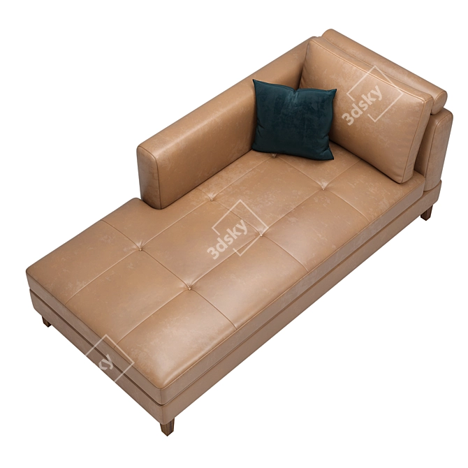 Luxury Karin Chaise: Sleek Design & Supreme Comfort 3D model image 2