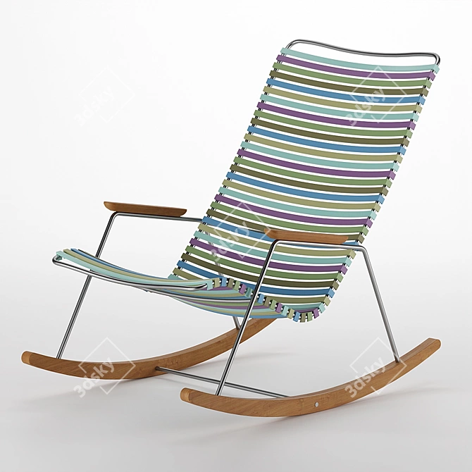 Modern Click Rocking Chair 3D model image 1