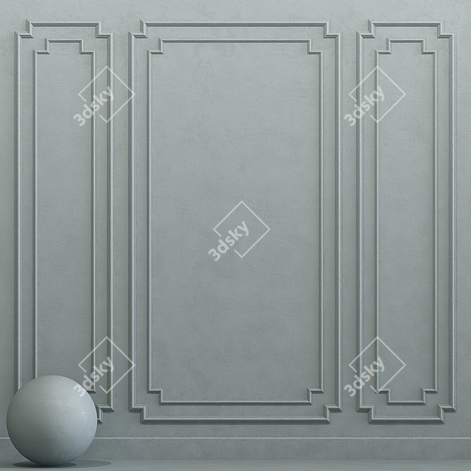 Puritan Gray Decorative Plaster 3D model image 1