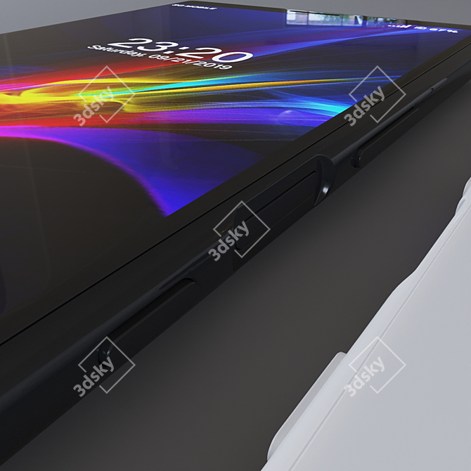 Sony Xperia 1 2019 - Black & White: Polished Elegance 3D model image 5