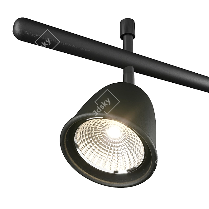Ikea S1803 SKURUP 3-Light Ceiling Rail 3D model image 2