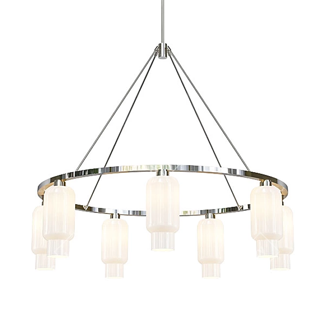 Modern Chandelier Collection: Circolo Tris, Sola 48, Stardust, ZOOM XL 3 3D model image 3