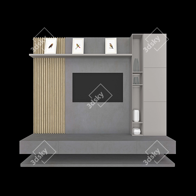Neolith TV Stand: Modern, Functional 3D model image 2