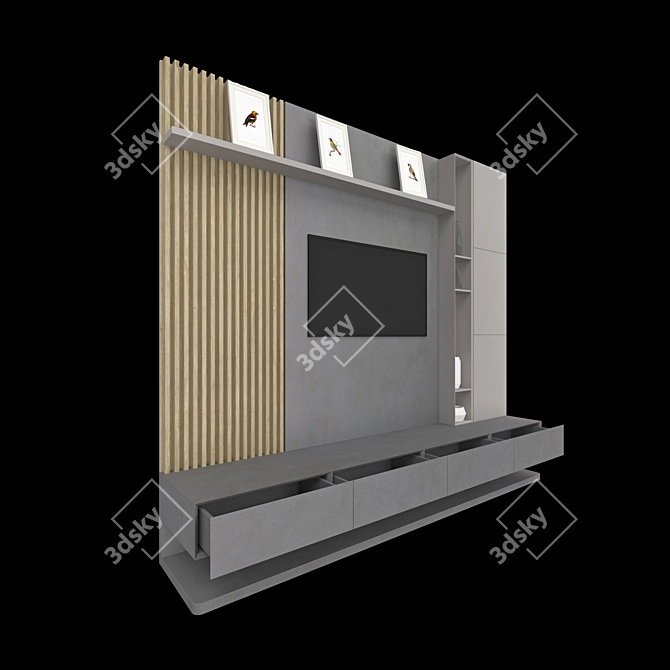 Neolith TV Stand: Modern, Functional 3D model image 4