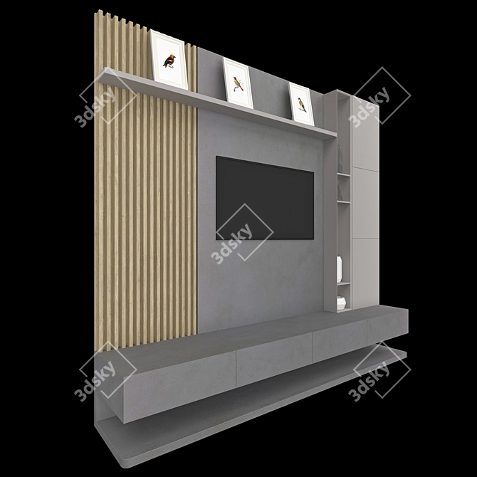 Neolith TV Stand: Modern, Functional 3D model image 7