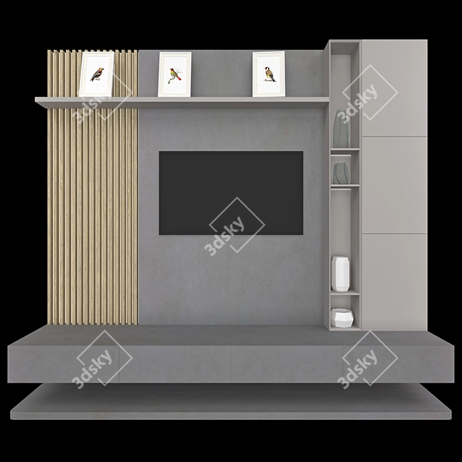 Neolith TV Stand: Modern, Functional 3D model image 8