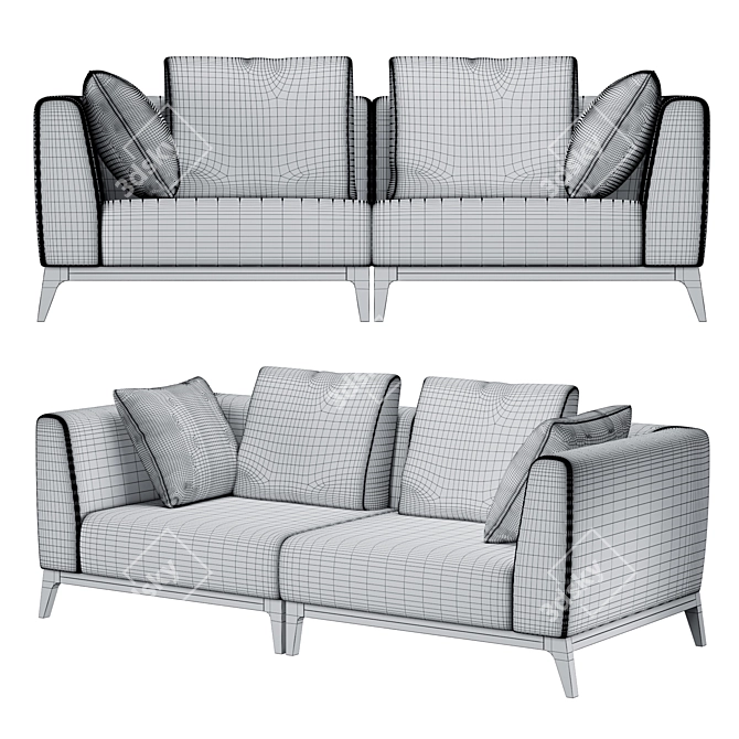 TANAGRA Canterville Sofa - Luxurious and Stylish 3D model image 3