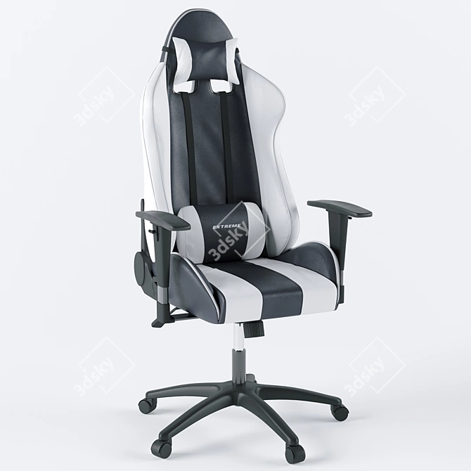 ErgoGlow RGB Gaming Chair 3D model image 2