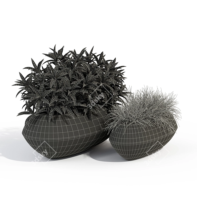 Exquisite Fleurami ROYAL Plant Collection 3D model image 3