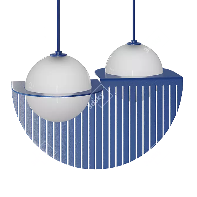 Lambert & Fils Laurent Pendant Light 3D model image 3