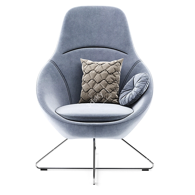 Stylish Allermuir Lounge Chair 3D model image 3