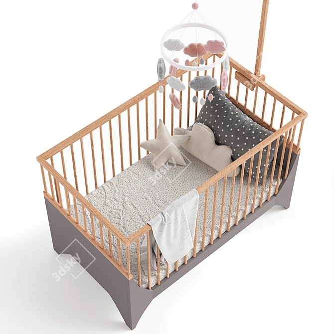 Yomi Cot - Sebra: Stylish and Functional 3D model image 2