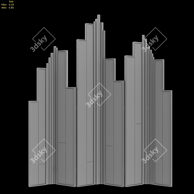 Luxxu Empire Folding Screen 3D model image 2