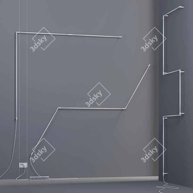 Grok Modular Wall Lights 3D model image 5