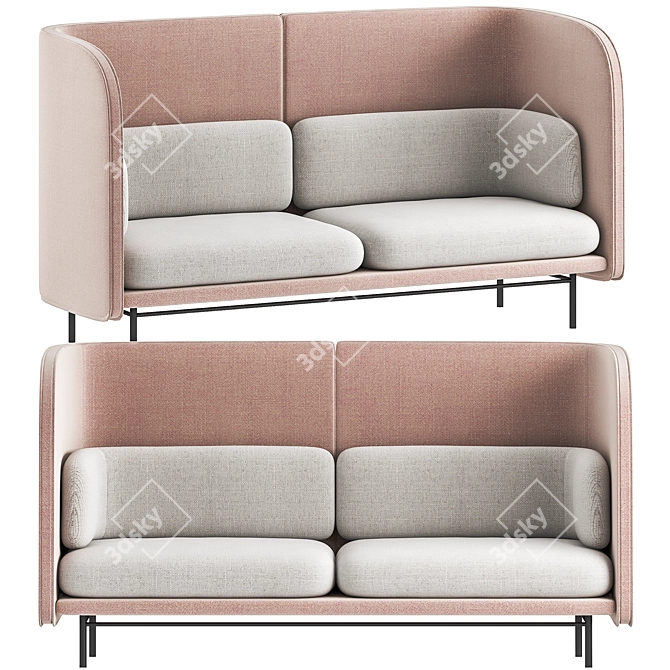 Modern Design Tune Sofa by Zilenzio 3D model image 1