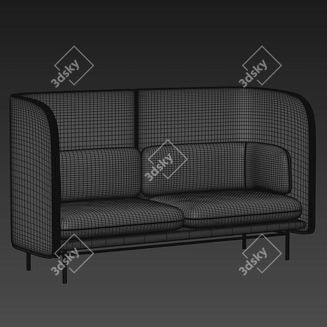 Modern Design Tune Sofa by Zilenzio 3D model image 4