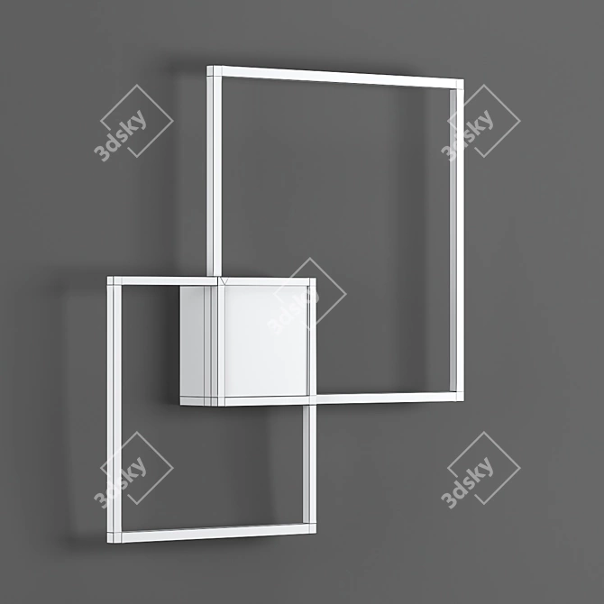 Modern Cube Wall Lamp - VENN 2.0 3D model image 3