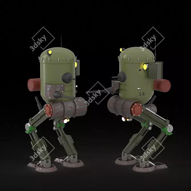 Republic's Battling Automaton 3D model image 1