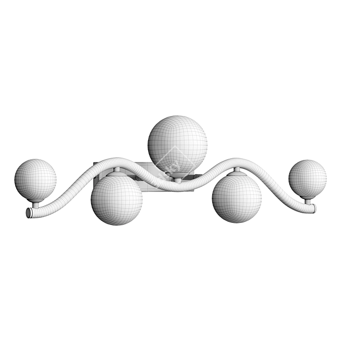 Modern Uva Sconce: MOD059WL-05G 3D model image 3