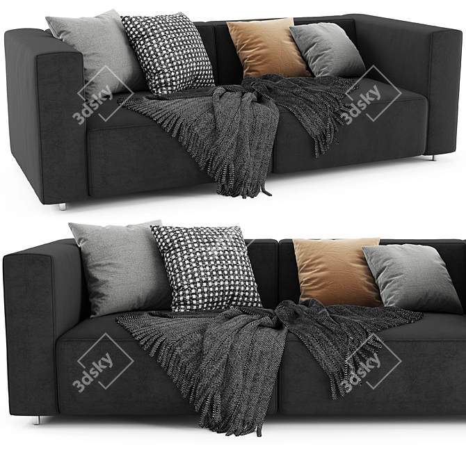 Modern BoConcept Carmo Sofa 3D model image 1