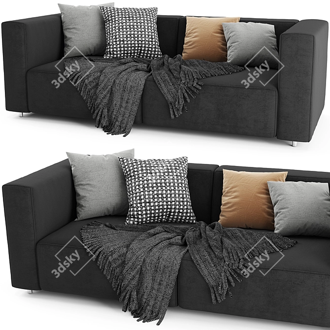 Modern BoConcept Carmo Sofa 3D model image 2
