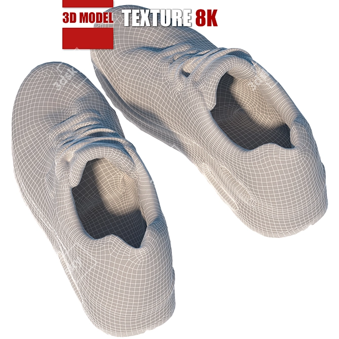 FashionFit Women's Sneakers 3D model image 2