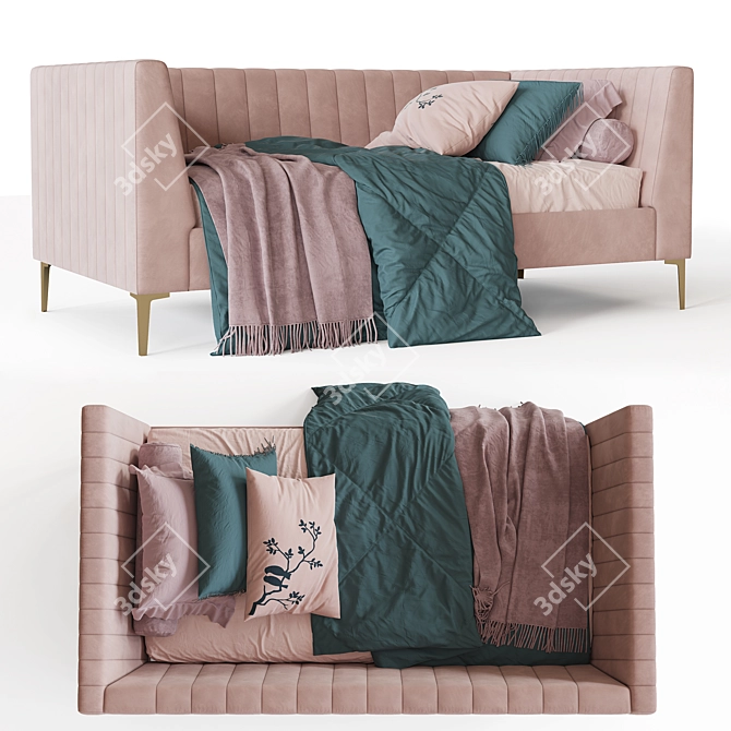 Avalon Daybed: Cozy and Stylish 3D model image 1