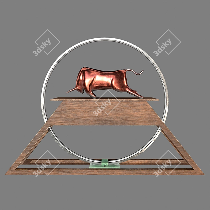 Majestic Bull Decor - Lighting 3D model image 1