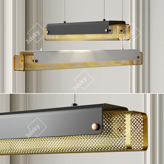 Modern Minimalist Hanging Lamps 3D model image 1