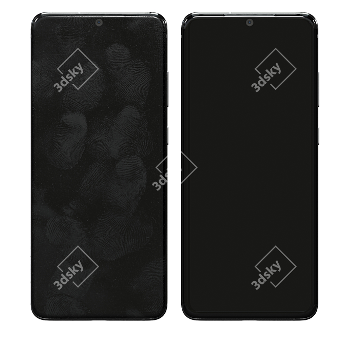 Samsung Galaxy S20: Black Beauty 3D model image 1