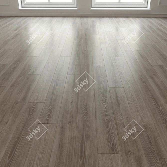 Title: Natural Wood Laminate Parquet 3D model image 3