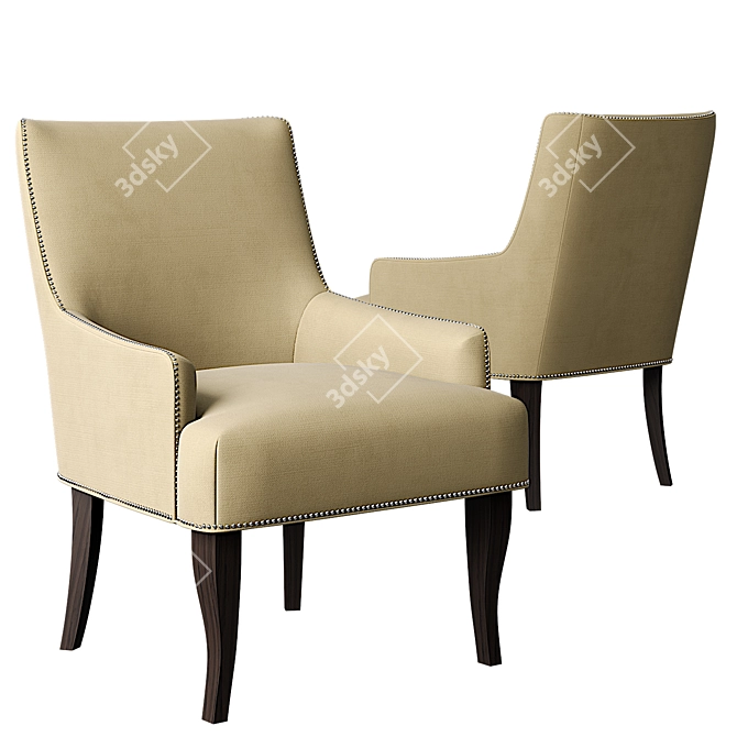 Tumnus Chair: Elegant and Comfortable Seating 3D model image 1