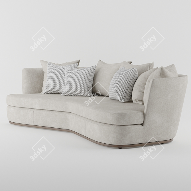 Maxalto Apollo Sofa: Elegant Design 3D model image 2