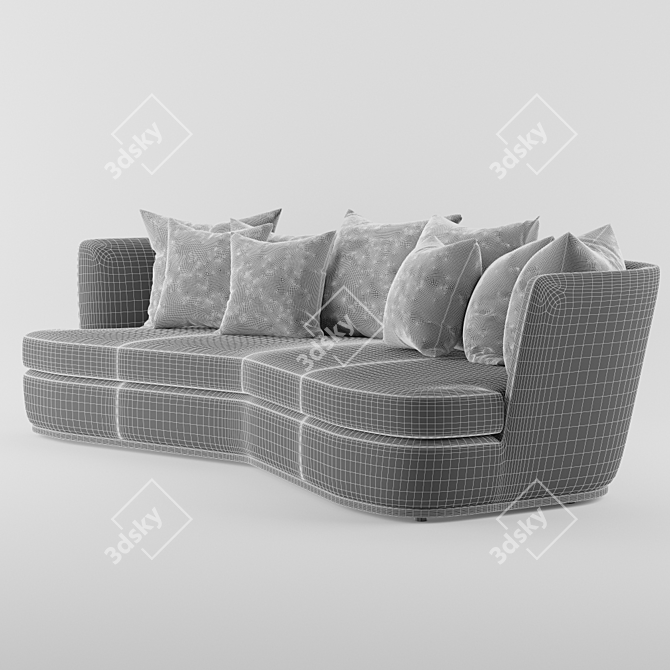 Maxalto Apollo Sofa: Elegant Design 3D model image 3