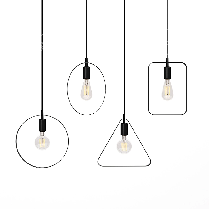 Elegant EGLO BEDINGTON Lighting Set 3D model image 1