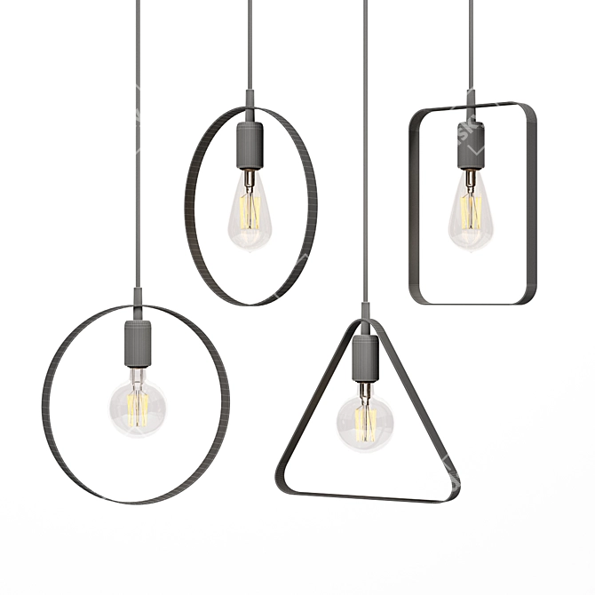 Elegant EGLO BEDINGTON Lighting Set 3D model image 4